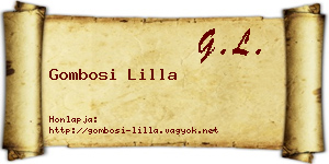 Gombosi Lilla névjegykártya